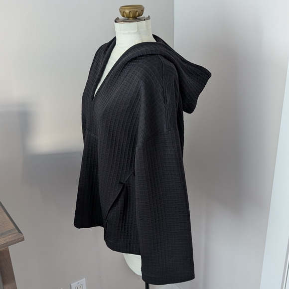 Max Studio Tops - Max Studio Contemporary Waffle Pullover Hoodie